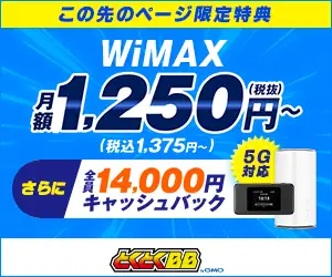 GMOインターネット株式会社【GMOとくとくBB】申込募集