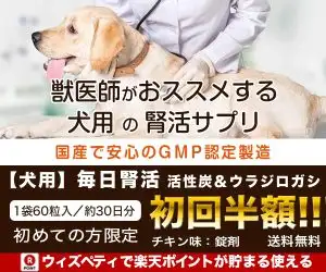 【犬用サプリメント】腎臓の健康維持に「毎日腎活　活性炭＆ウラジロガシ」