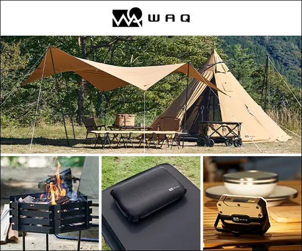 日本発のアウトドアブランド【WAQアウトドアストア】