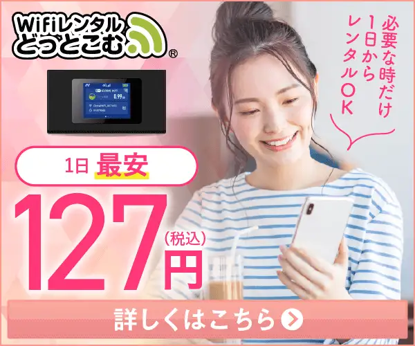 WiFiモバイルルータの1日レンタルサービス【WiFiレンタルどっとこむ】